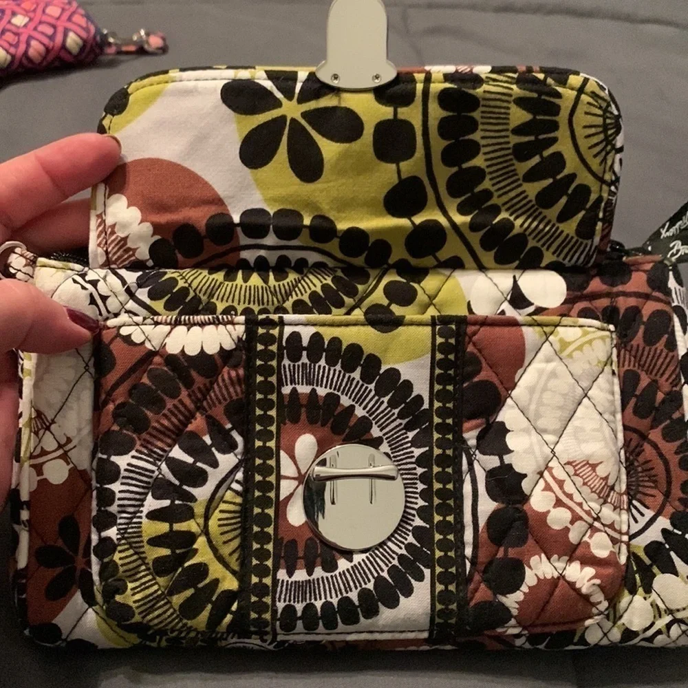 VERA Bradley Cocoa Moss Clutch
